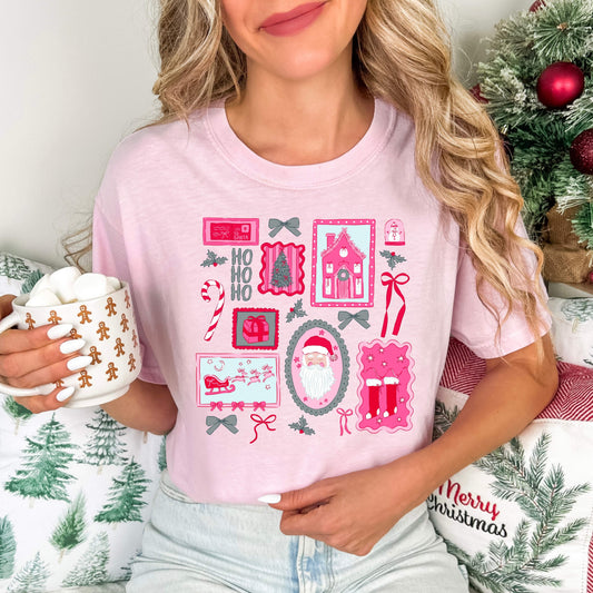 Pink Christmas Collage