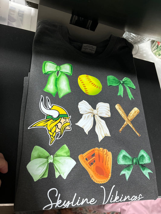 Skyline Vikings Softball Bows