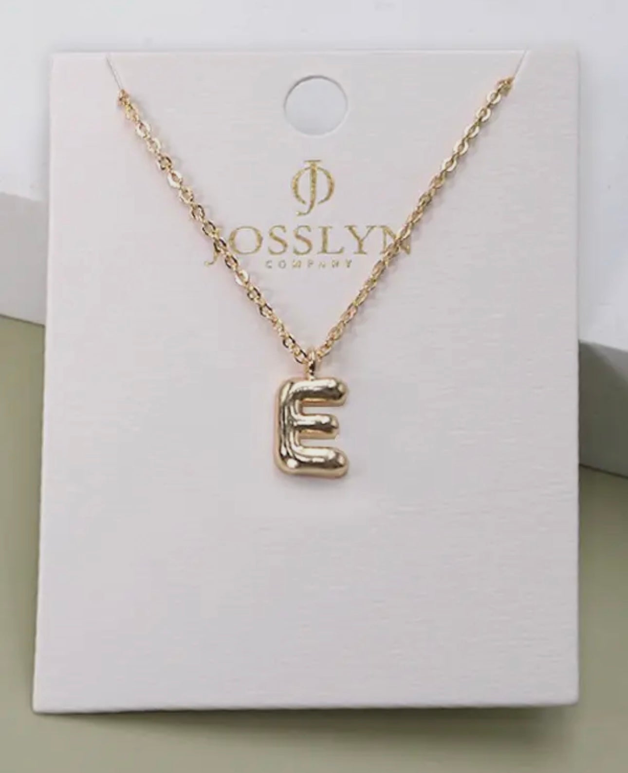 Personalized Bubble Balloon Initial Necklace