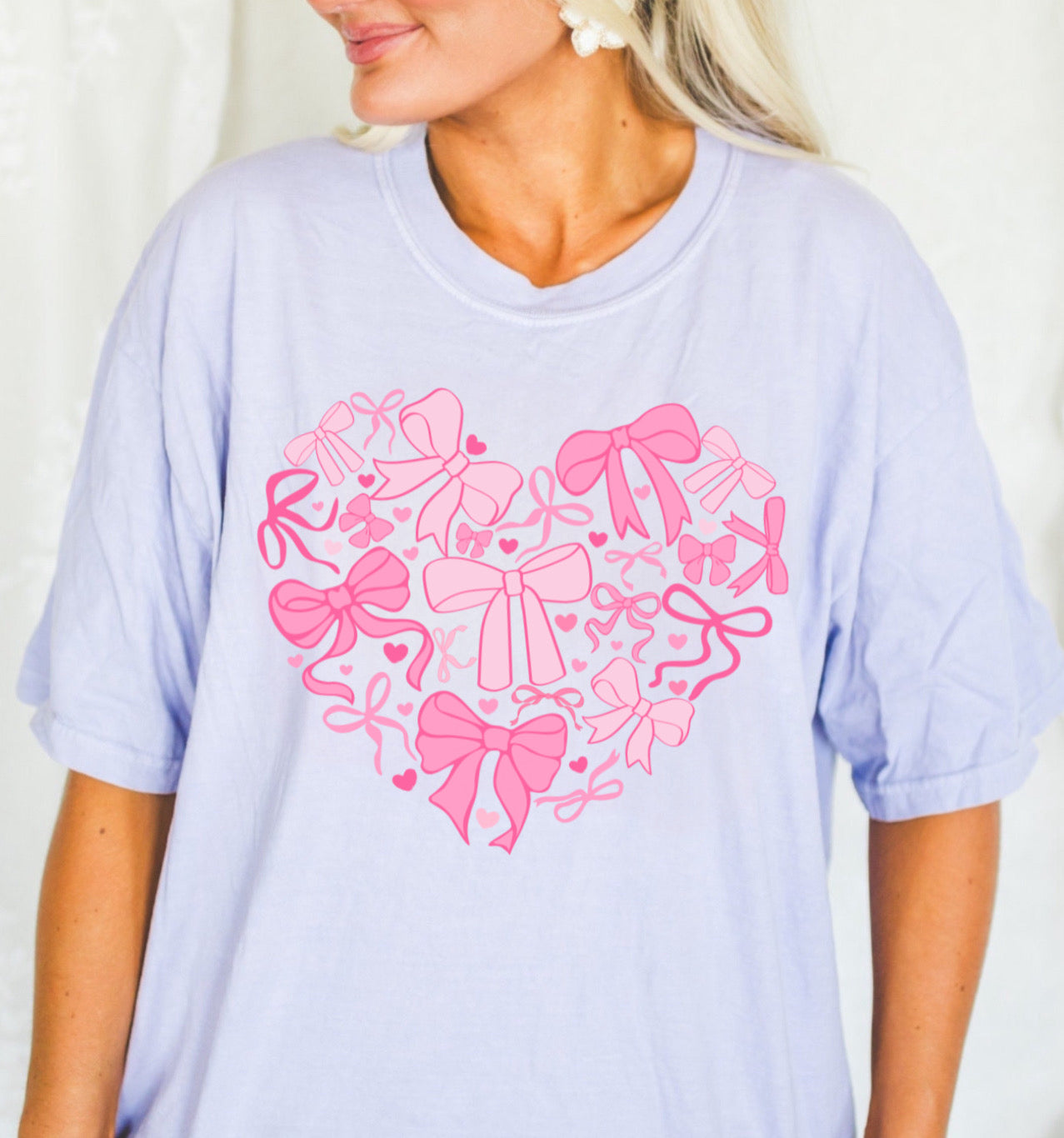 Pink Bow Heart