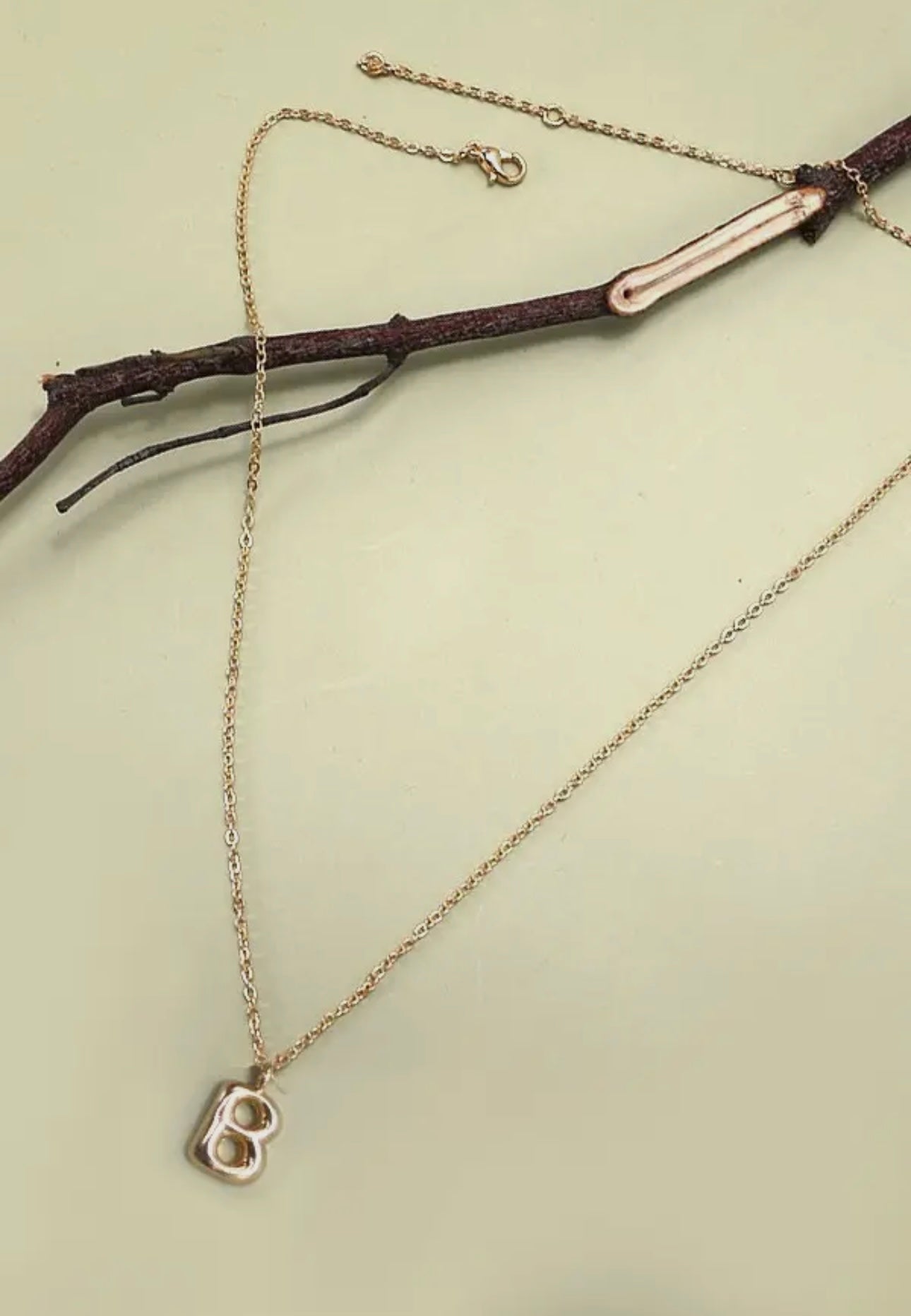 Personalized Bubble Balloon Initial Necklace