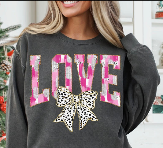 Love Polka Dot Bow