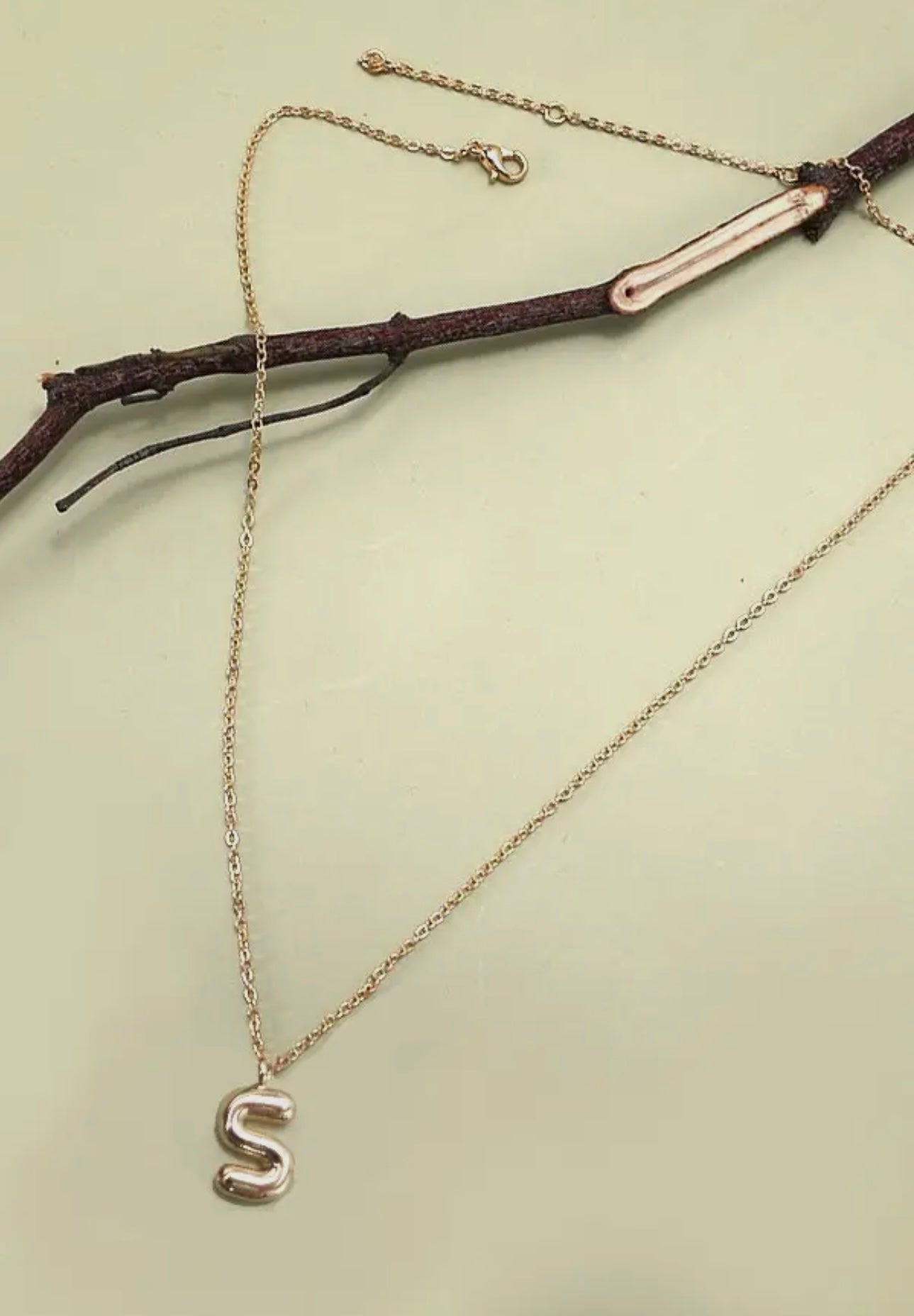 Personalized Bubble Balloon Initial Necklace