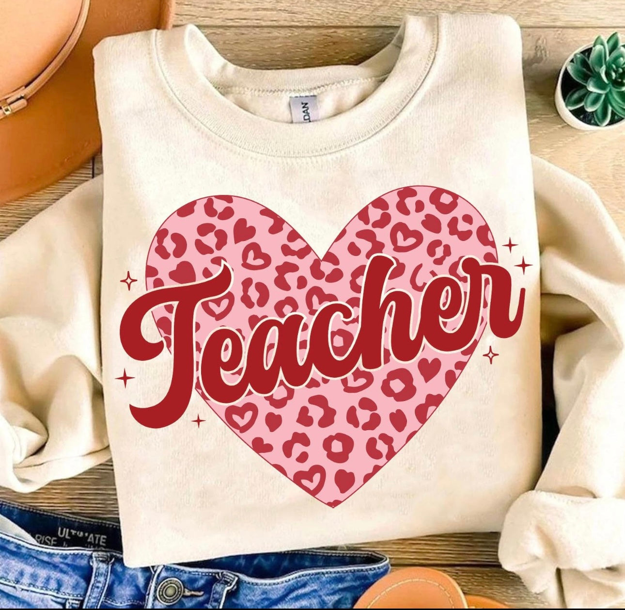 Teacher Leopard Heart