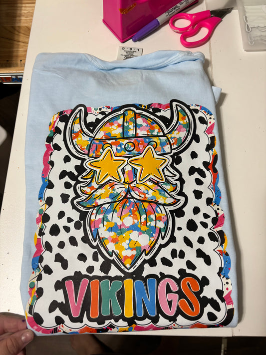 Vikings Mascot polka Dot