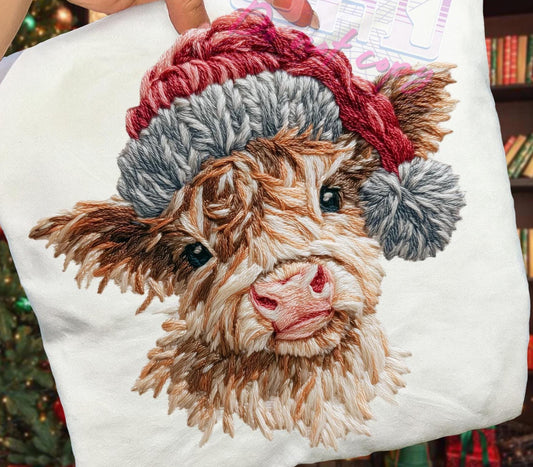 Highland Cow Christmas Yarn