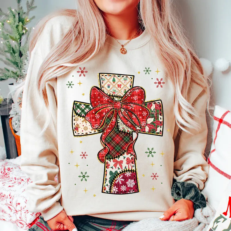 Patchwork Christmas Cross