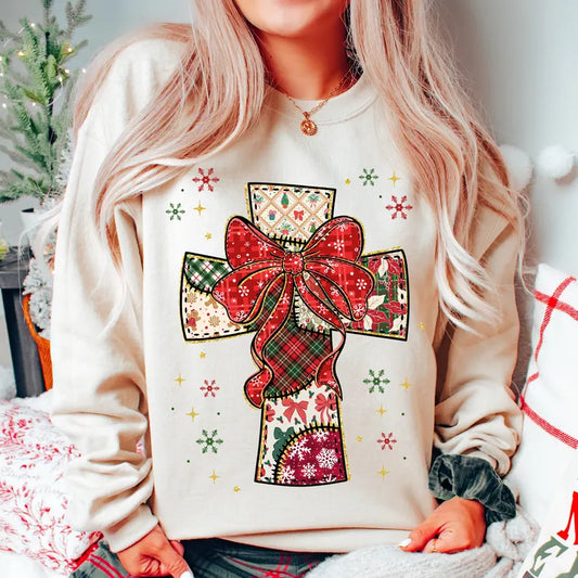 Patchwork Christmas Cross