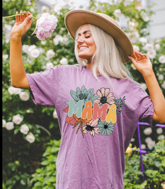 Mama Floral Tshirt