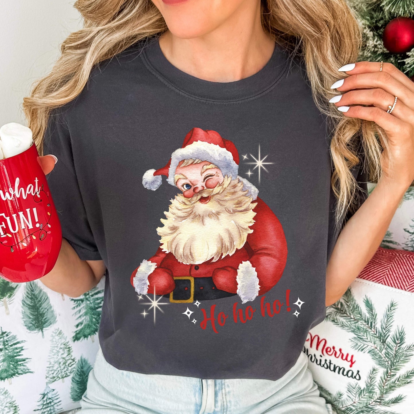 Vintage Santa Winking