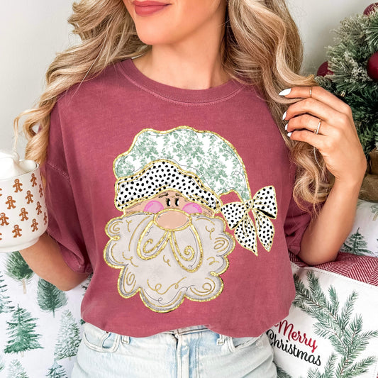 Green and White Santa