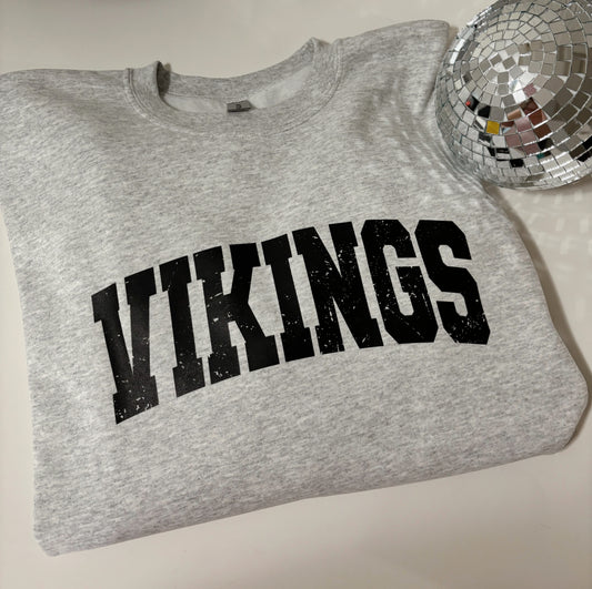 Vikings Varsity Letter  Sweatshirt