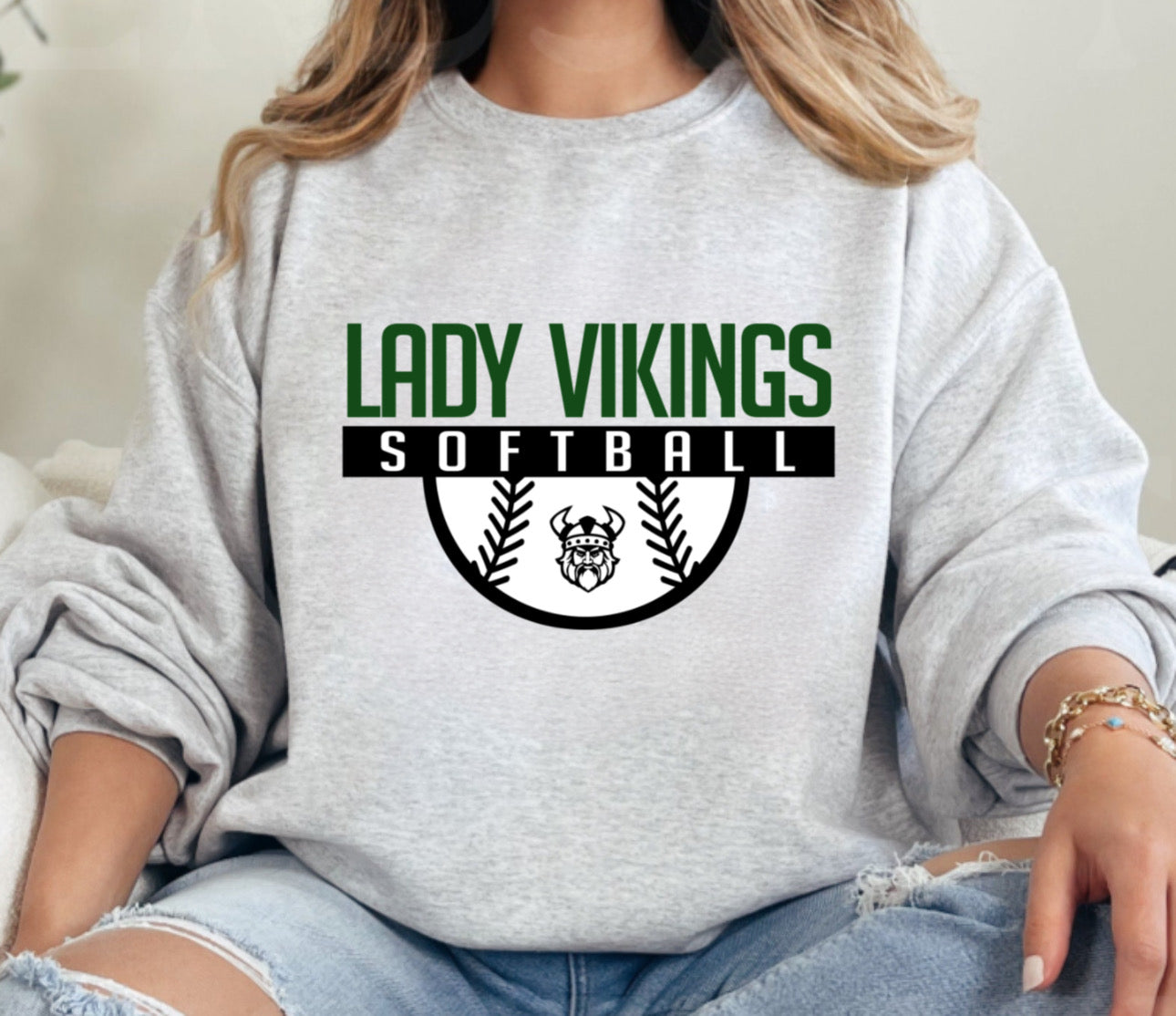 Lady Vikings Softball Sweatshirt