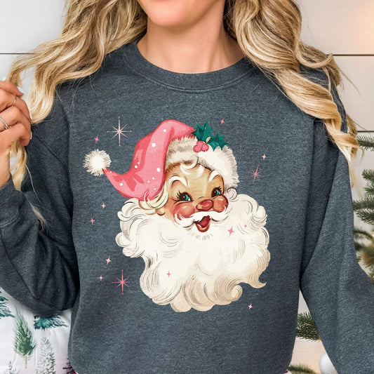 Pink Vintage Santa
