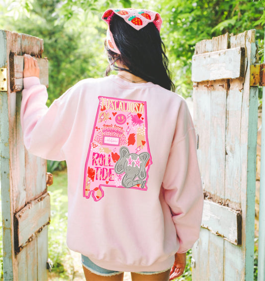 Pink and Preppy Alabama Sweatshirt