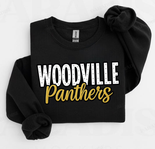 Woodville Panthers Polka Dot