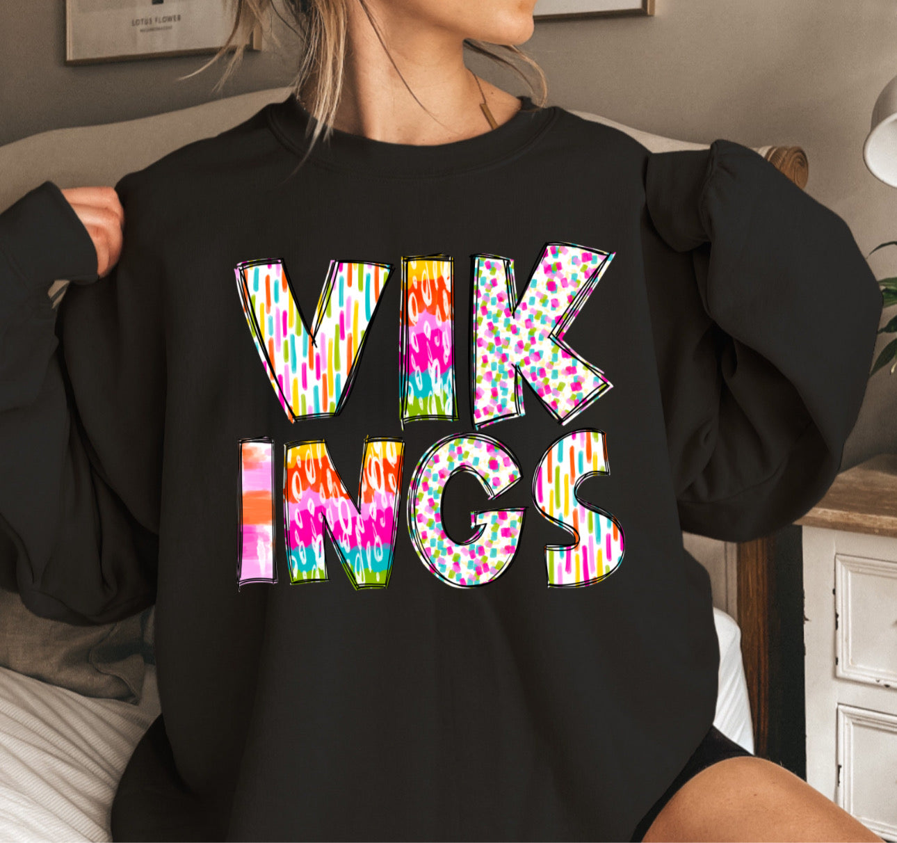 Vikings Colorful Sweatshirt