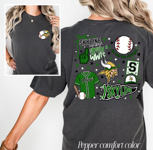 Skyline Baseball Collage